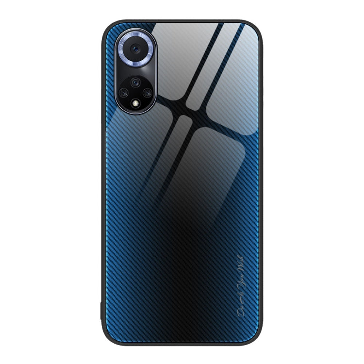 For Huawei nova 9 Texture Gradient Glass TPU Phone Case