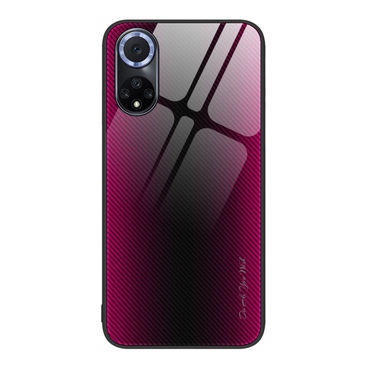 For Huawei nova 9 Texture Gradient Glass TPU Phone Case