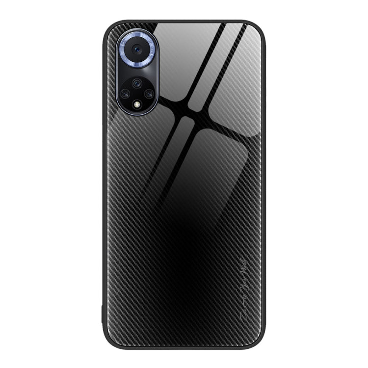 For Huawei nova 9 Texture Gradient Glass TPU Phone Case