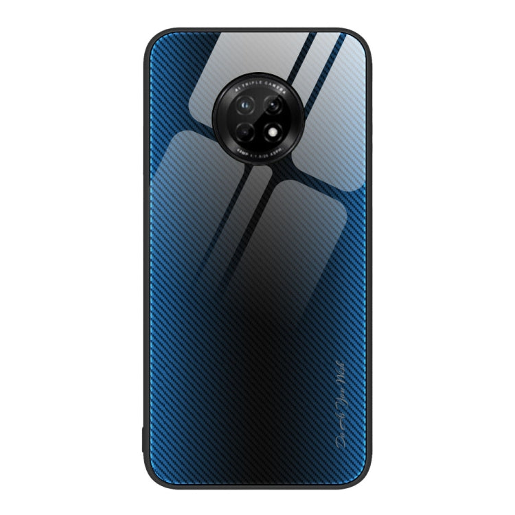 For Huawei Enjoy 20 Plus 5G Texture Gradient Glass TPU Phone Case