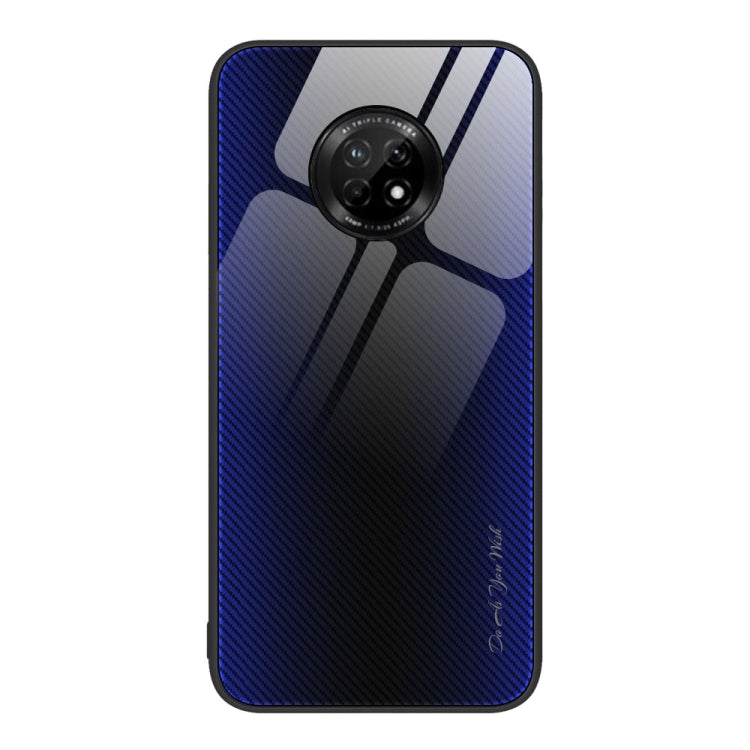 For Huawei Enjoy 20 Plus 5G Texture Gradient Glass TPU Phone Case