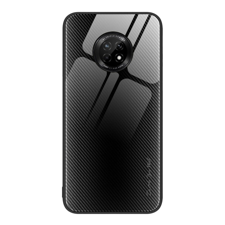 For Huawei Enjoy 20 Plus 5G Texture Gradient Glass TPU Phone Case