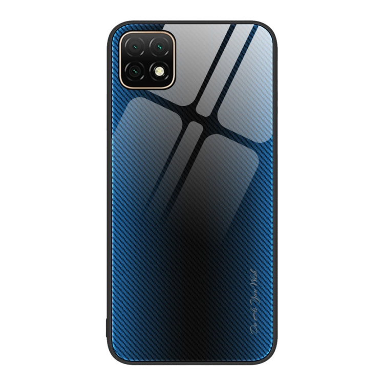 For Huawei Enjoy 20 5G Texture Gradient Glass TPU Phone Case