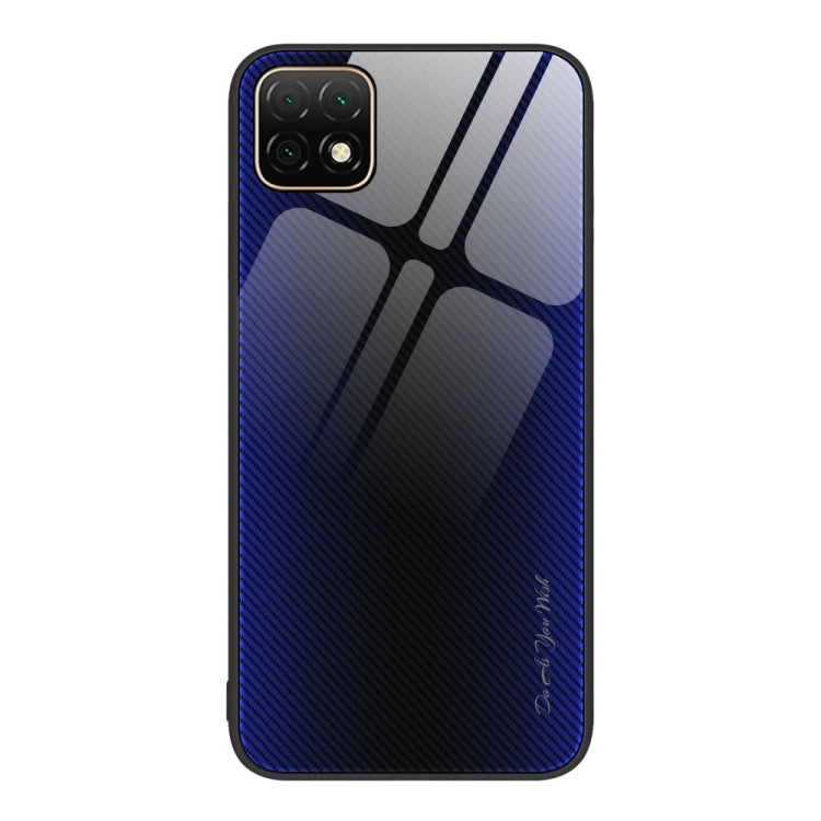 For Huawei Enjoy 20 5G Texture Gradient Glass TPU Phone Case