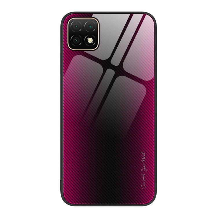 For Huawei Enjoy 20 5G Texture Gradient Glass TPU Phone Case