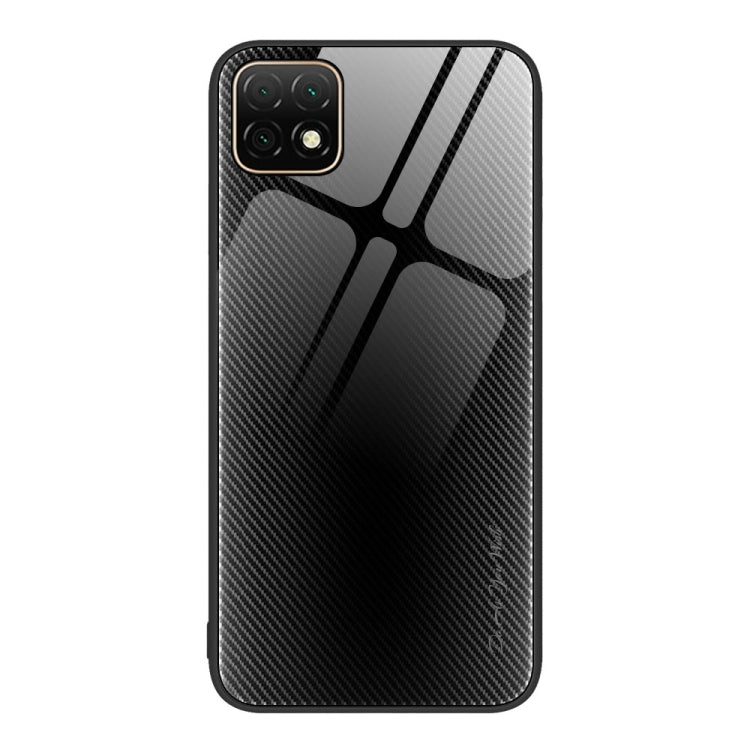 For Huawei Enjoy 20 5G Texture Gradient Glass TPU Phone Case