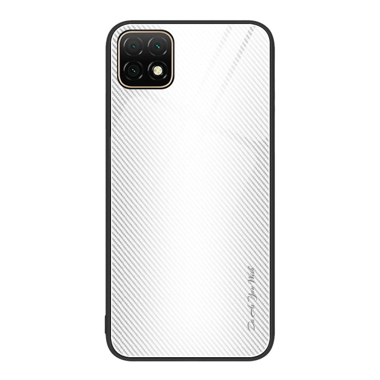 For Huawei Enjoy 20 5G Texture Gradient Glass TPU Phone Case