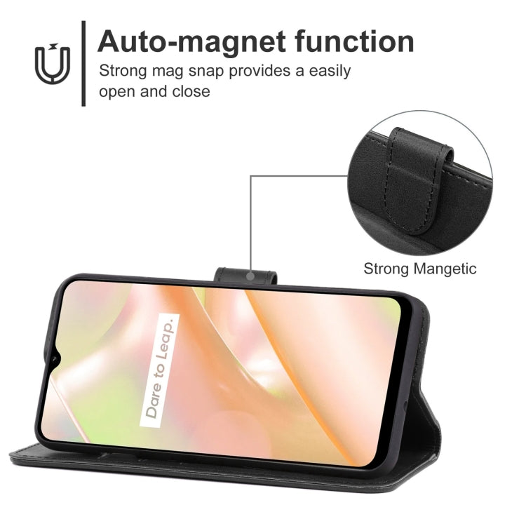 For Realme C33 Leather Phone Case