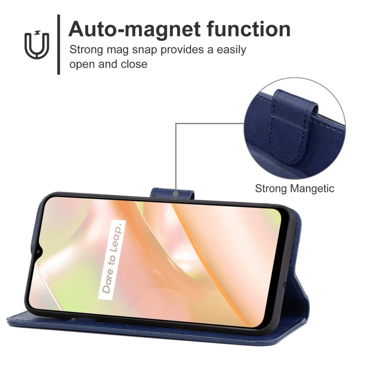 For Realme C33 Leather Phone Case