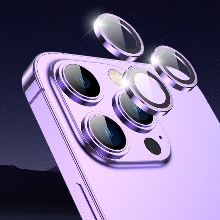 For iPhone 14 / 14 Plus TOTUDESIGN AB-061 Golden Shield Series Metal Frame Camera Lens Film