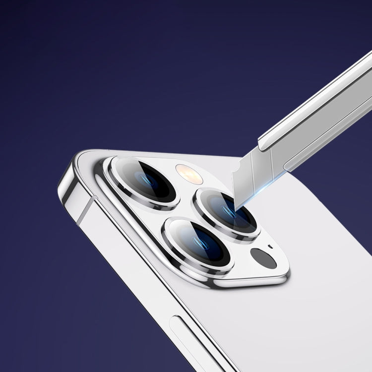 For iPhone 14 / 14 Plus TOTUDESIGN AB-061 Golden Shield Series Metal Frame Camera Lens Film