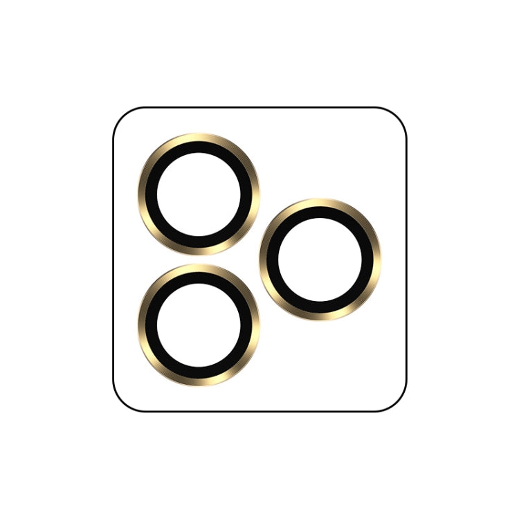 For iPhone 14 Pro / 14 Pro Max TOTUDESIGN AB-061 Golden Shield Series Metal Frame Camera Lens Film