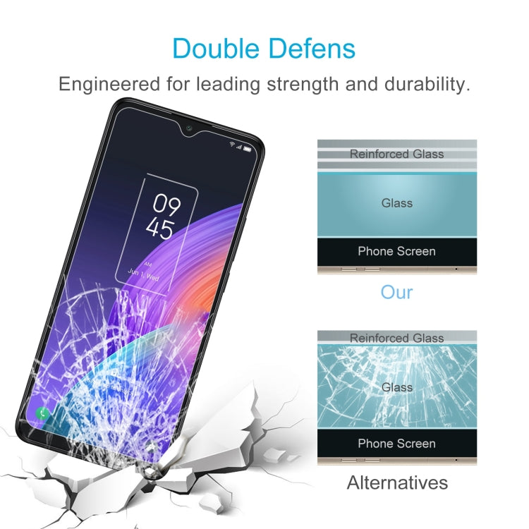 10 PCS 0.26mm 9H 2.5D Tempered Glass Film For TCL 30XL 2022