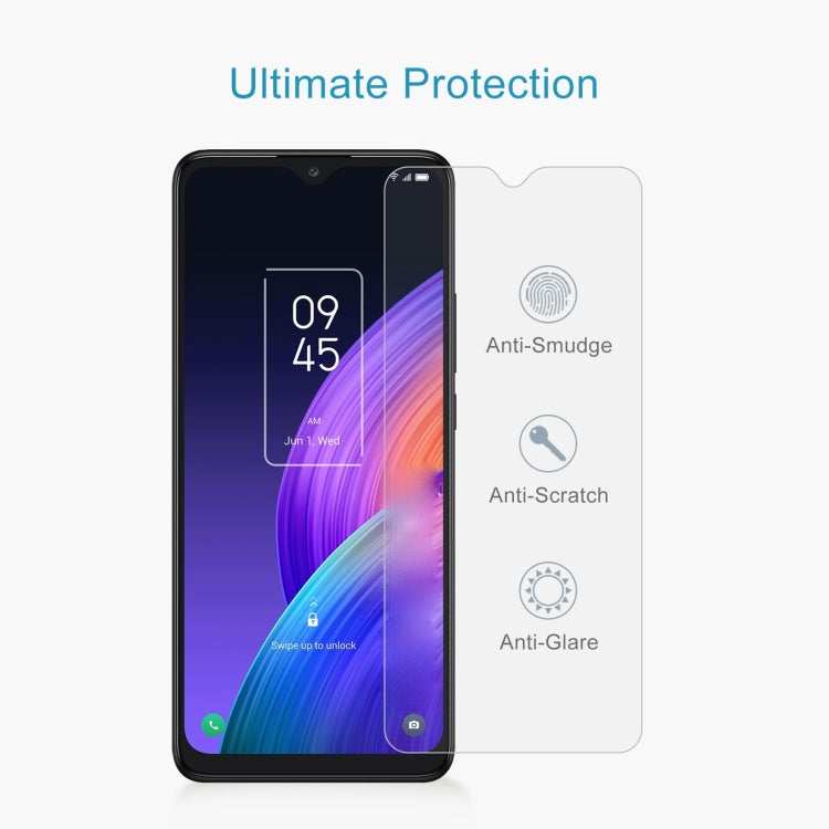 50 PCS 0.26mm 9H 2.5D Tempered Glass Film For TCL 30XL 2022