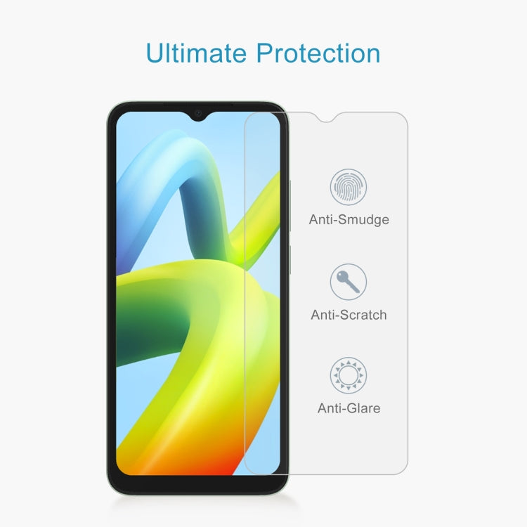 For Xiaomi Redmi A2 / A2+ / A1 / A1+ / Xiaomi Poco C50 / C51 50pcs 0.26mm 9H 2.5D Tempered Glass Film