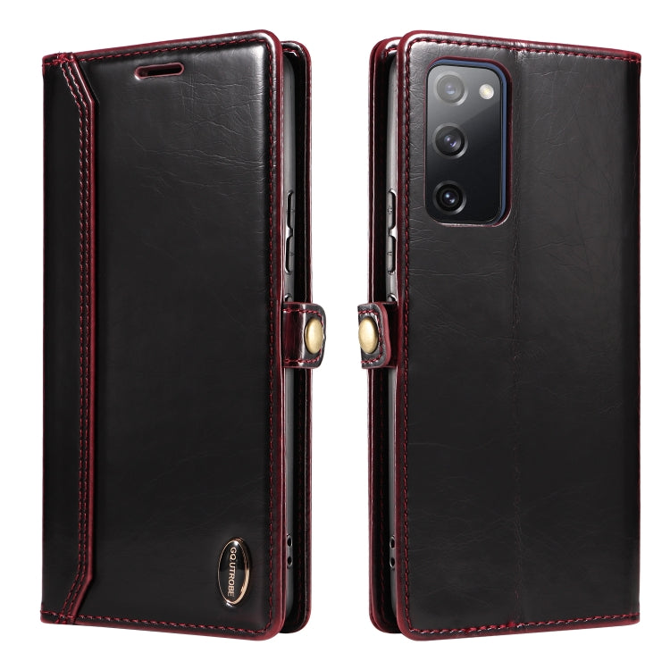 For Samsung Galaxy S20 FE / S20 FE 5G GQUTROBE RFID Blocking Oil Wax Leather Phone Case