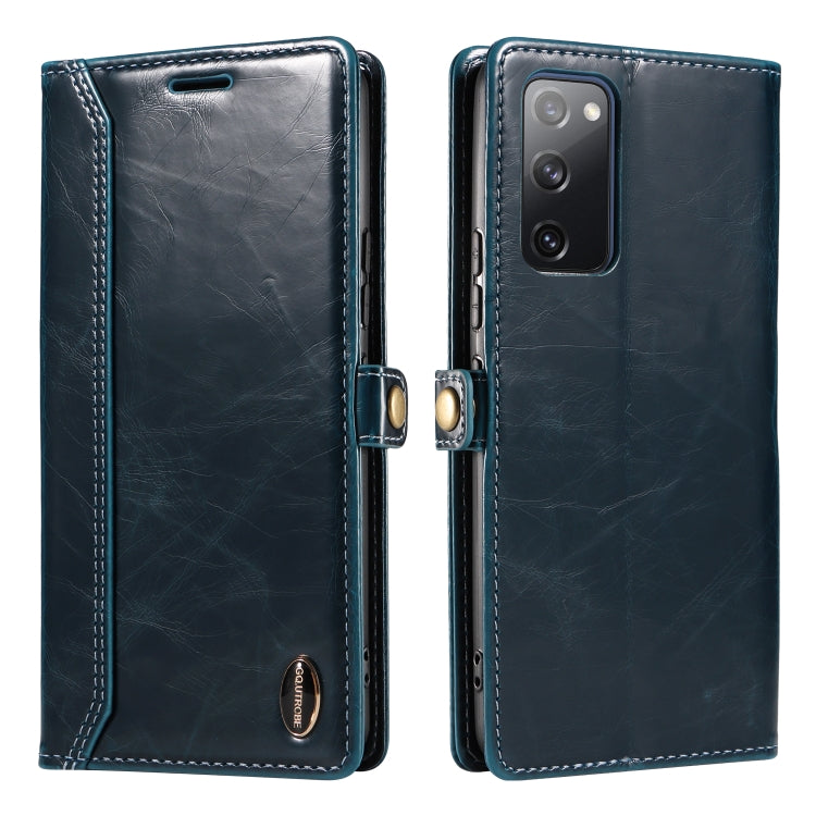 For Samsung Galaxy S20 FE / S20 FE 5G GQUTROBE RFID Blocking Oil Wax Leather Phone Case