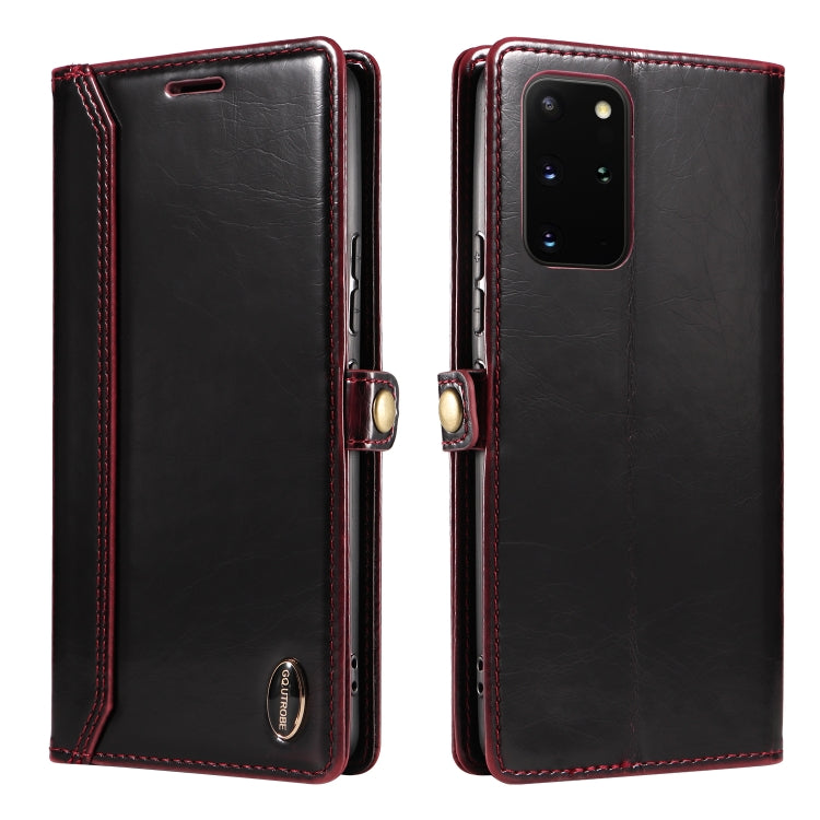 For Samsung Galaxy S20+ GQUTROBE RFID Blocking Oil Wax Leather Phone Case