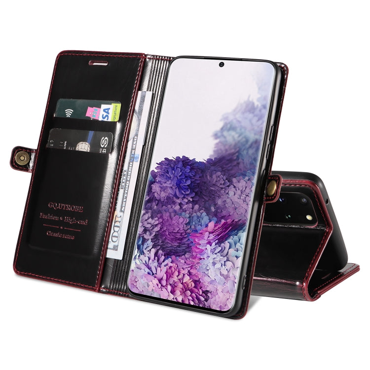 For Samsung Galaxy S20+ GQUTROBE RFID Blocking Oil Wax Leather Phone Case