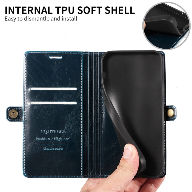 For Samsung Galaxy Note20 GQUTROBE RFID Blocking Oil Wax Leather Phone Case
