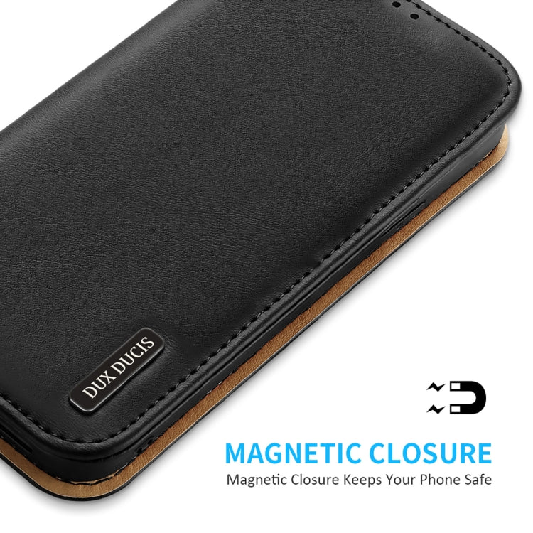 For iPhone 14/13 DUX DUCIS Hivo Series Cowhide + PU + TPU Leather Case
