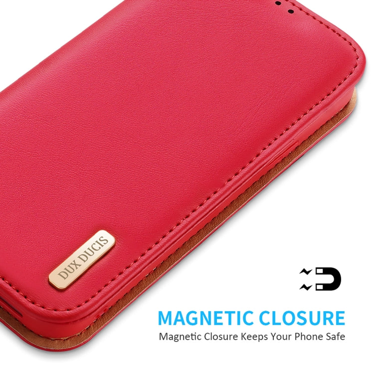 For iPhone 14 Plus DUX DUCIS Hivo Series Cowhide + PU + TPU Leather Case