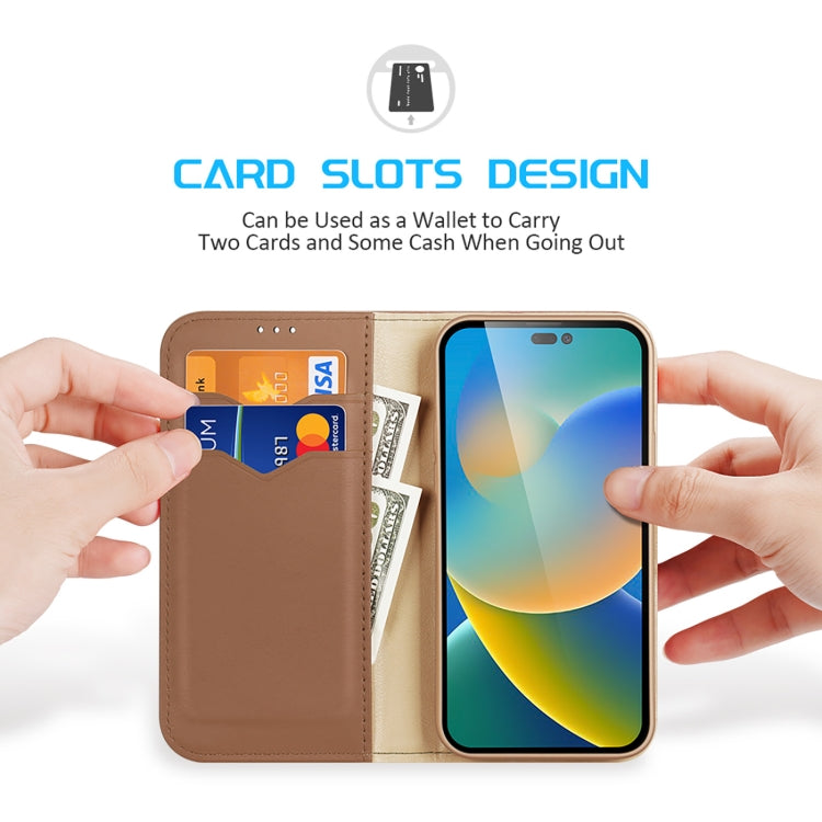 For iPhone 14 Pro DUX DUCIS Hivo Series Cowhide + PU + TPU Leather Case