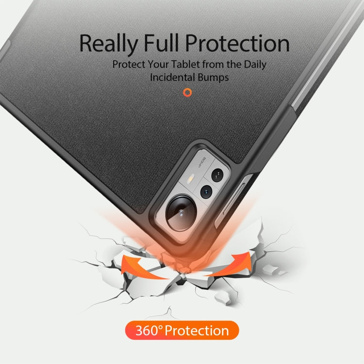 For Xiaomi Pad 5 Pro 12.4 DUX DUCIS Domo Series Horizontal Flip Magnetic PU Case