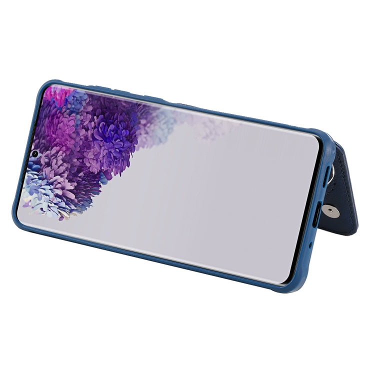 For Galaxy S20 Ultra Zipper Double Buckle Shockproof Protective Case with Stand & Photo Holder & Wallet Function