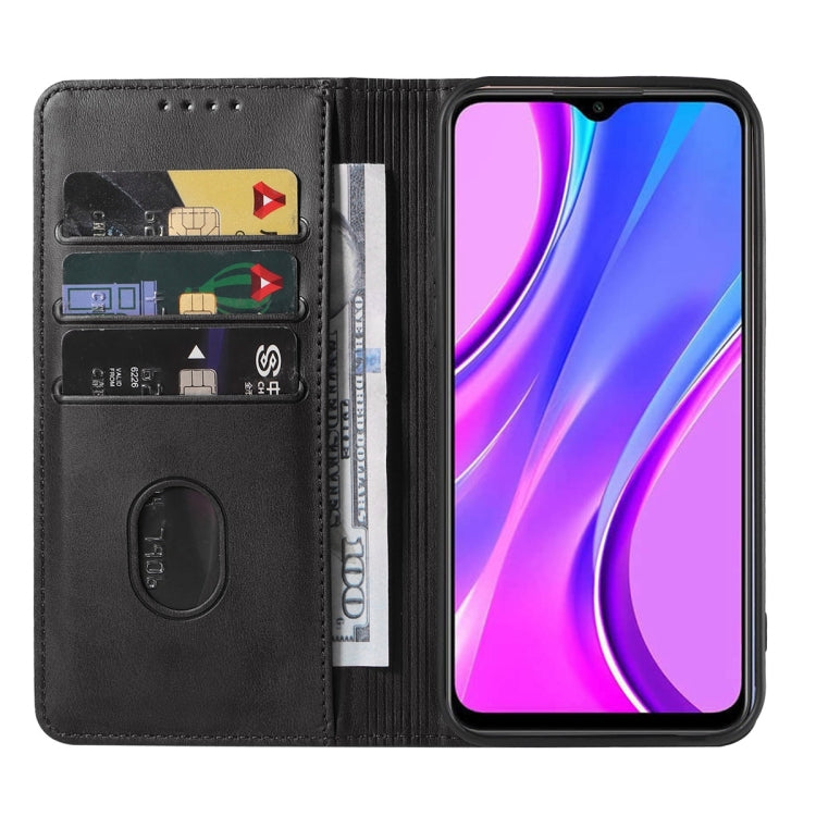 For Xiaomi Redmi 9 Prime Magnetic Closure Leather Phone Case