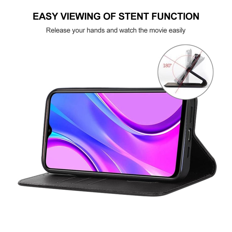 For Xiaomi Redmi 9 Prime Magnetic Closure Leather Phone Case