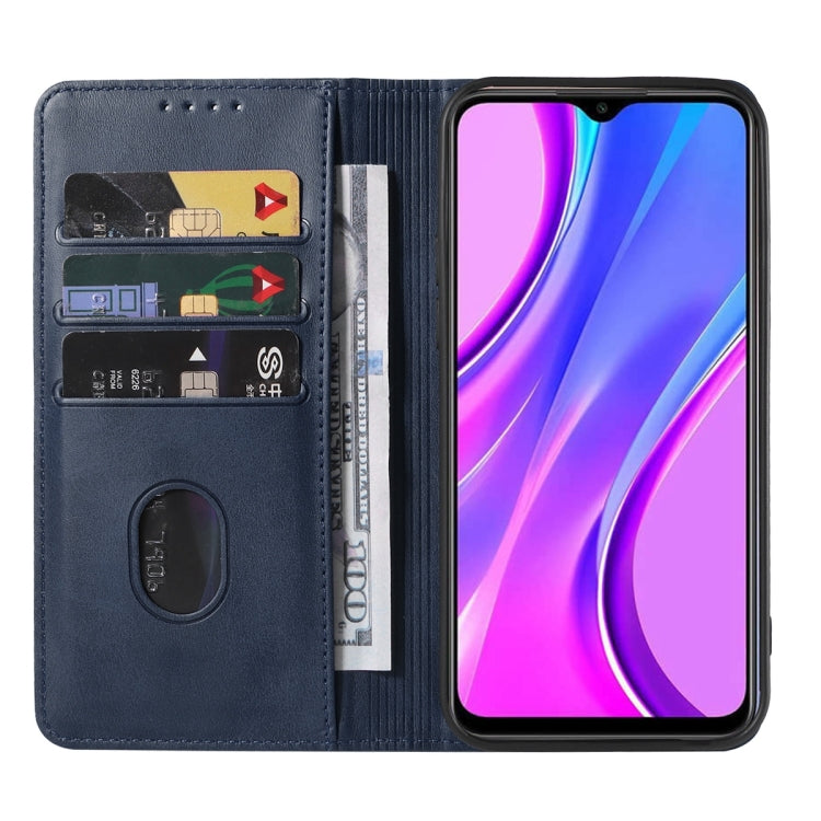For Xiaomi Redmi 9 Prime Magnetic Closure Leather Phone Case