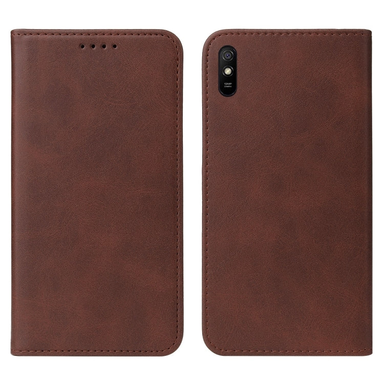 For Xiaomi Redmi 9A Sport Magnetic Closure Leather Phone Case