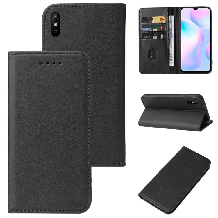 For Xiaomi Redmi 9AT Magnetic Closure Leather Phone Case