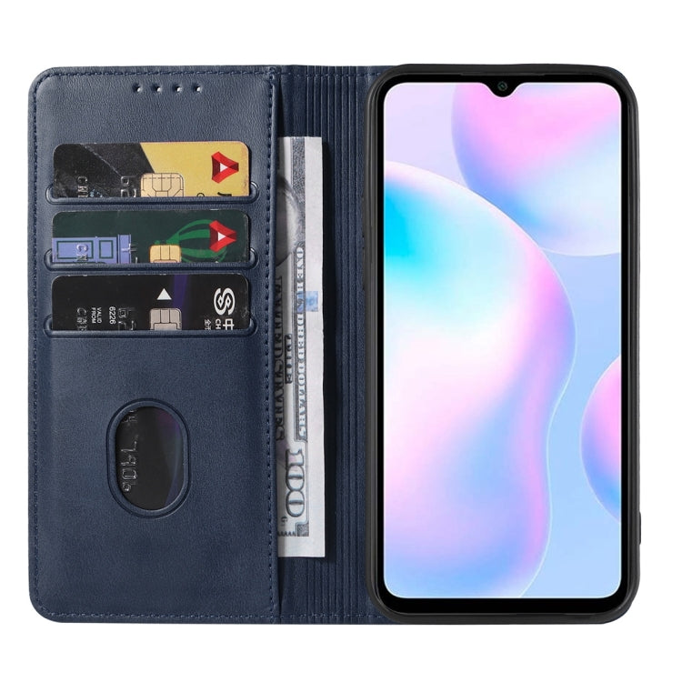 For Xiaomi Redmi 9AT Magnetic Closure Leather Phone Case