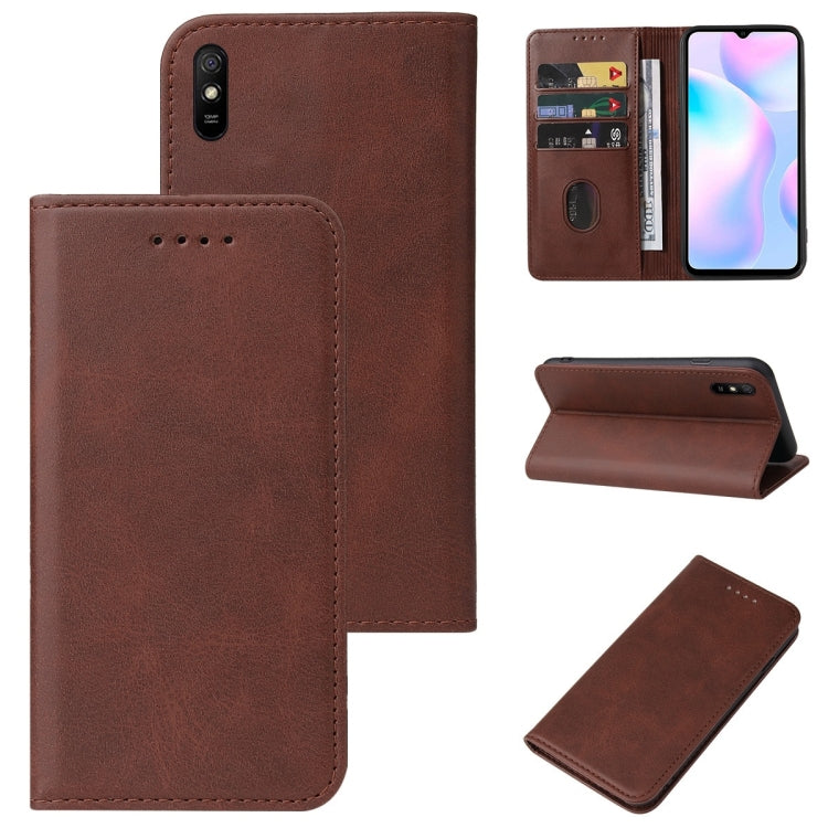 For Xiaomi Redmi 9AT Magnetic Closure Leather Phone Case