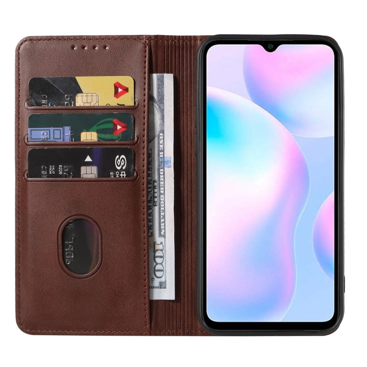 For Xiaomi Redmi 9AT Magnetic Closure Leather Phone Case