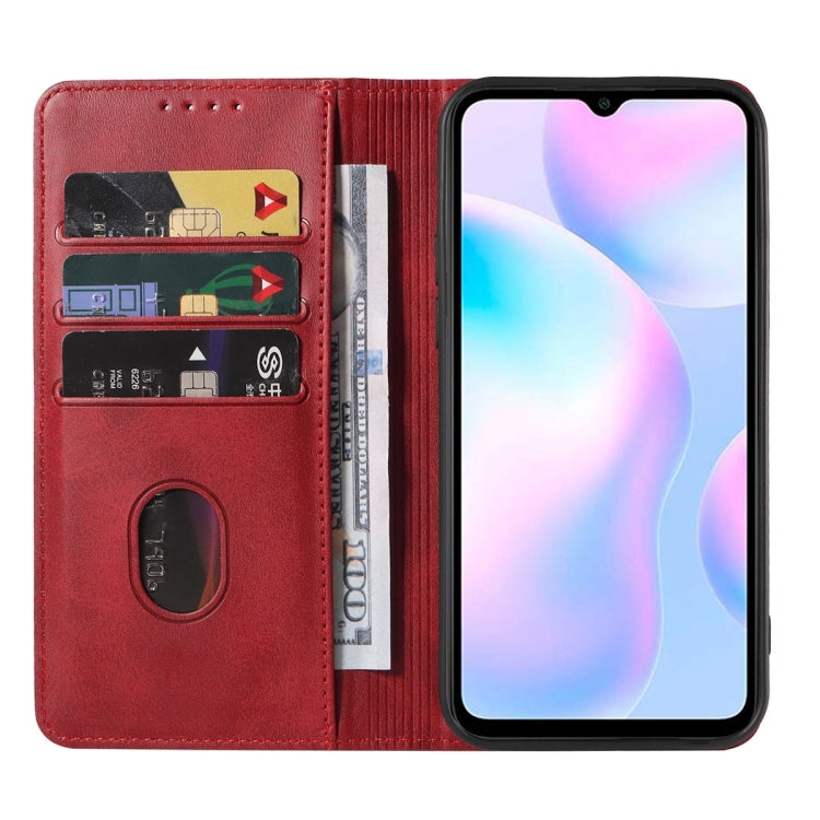 For Xiaomi Redmi 9AT Magnetic Closure Leather Phone Case