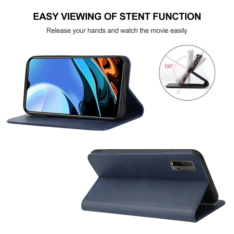 For Xiaomi Redmi 9T Magnetic Closure Leather Phone Case