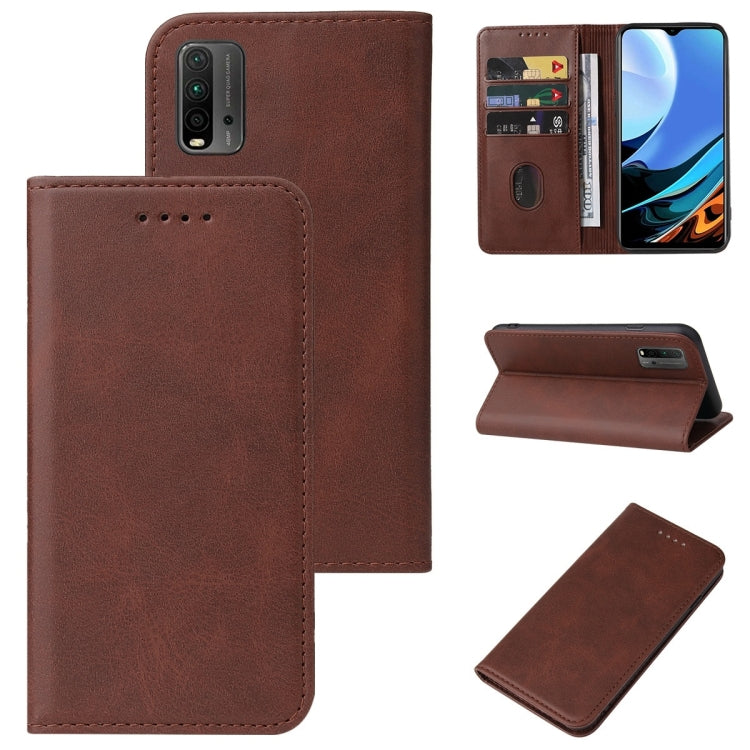 For Xiaomi Redmi 9T Magnetic Closure Leather Phone Case