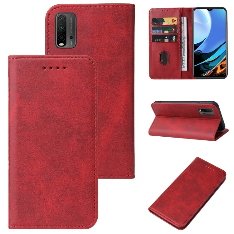 For Xiaomi Redmi 9T Magnetic Closure Leather Phone Case