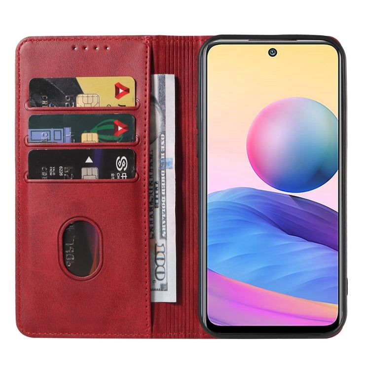 For Xiaomi Redmi 10 5G Magnetic Closure Leather Phone Case
