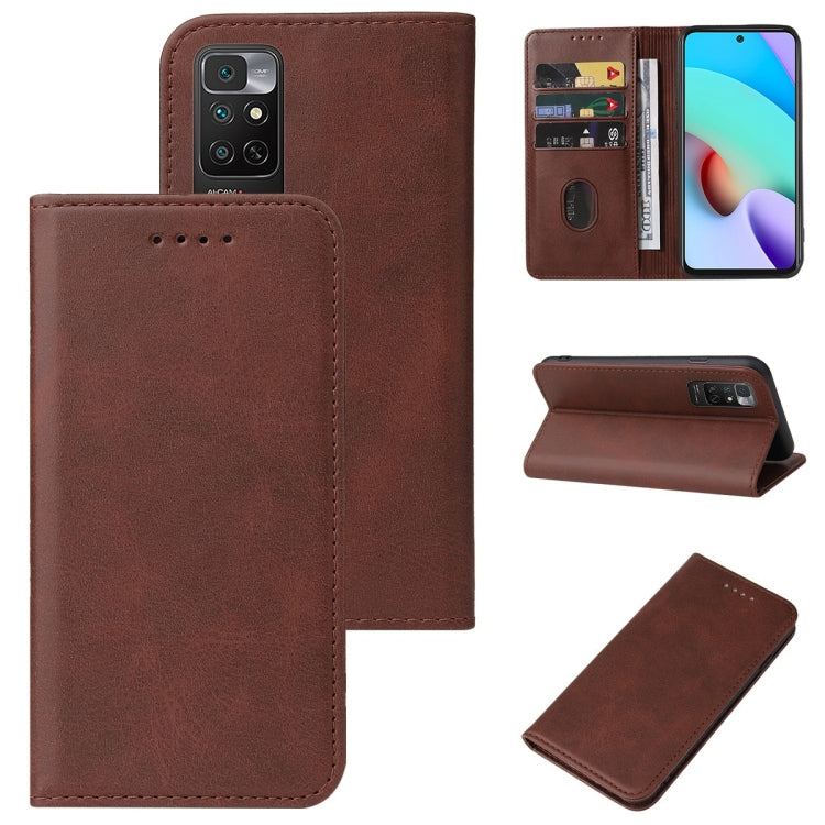 For Xiaomi Redmi 10 China / Note 11 4G China Magnetic Closure Leather Phone Case