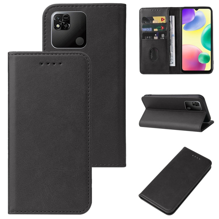 For Xiaomi Redmi 10A Magnetic Closure Leather Phone Case