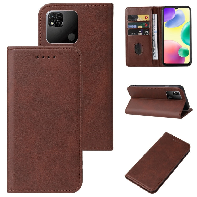 For Xiaomi Redmi 10A Magnetic Closure Leather Phone Case