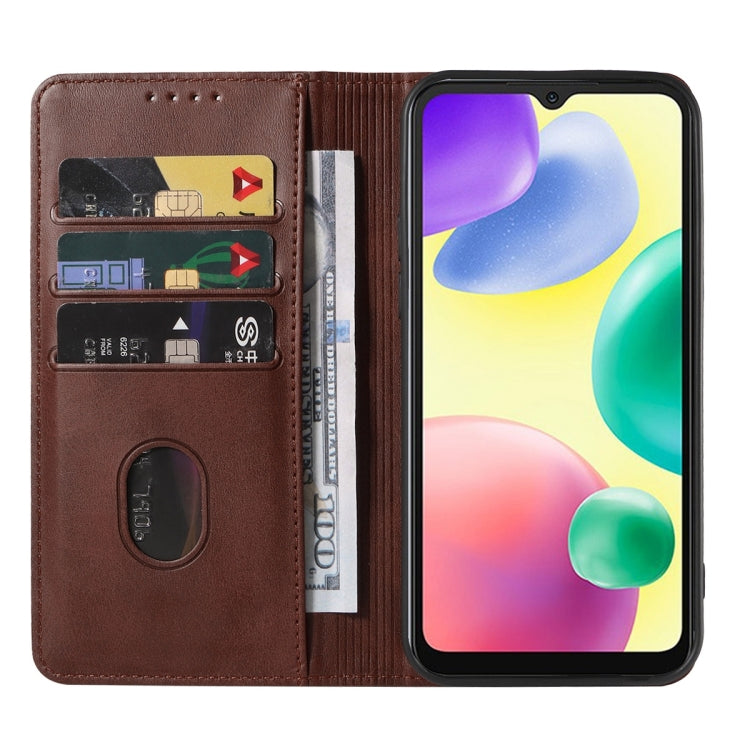 For Xiaomi Redmi 10A Magnetic Closure Leather Phone Case