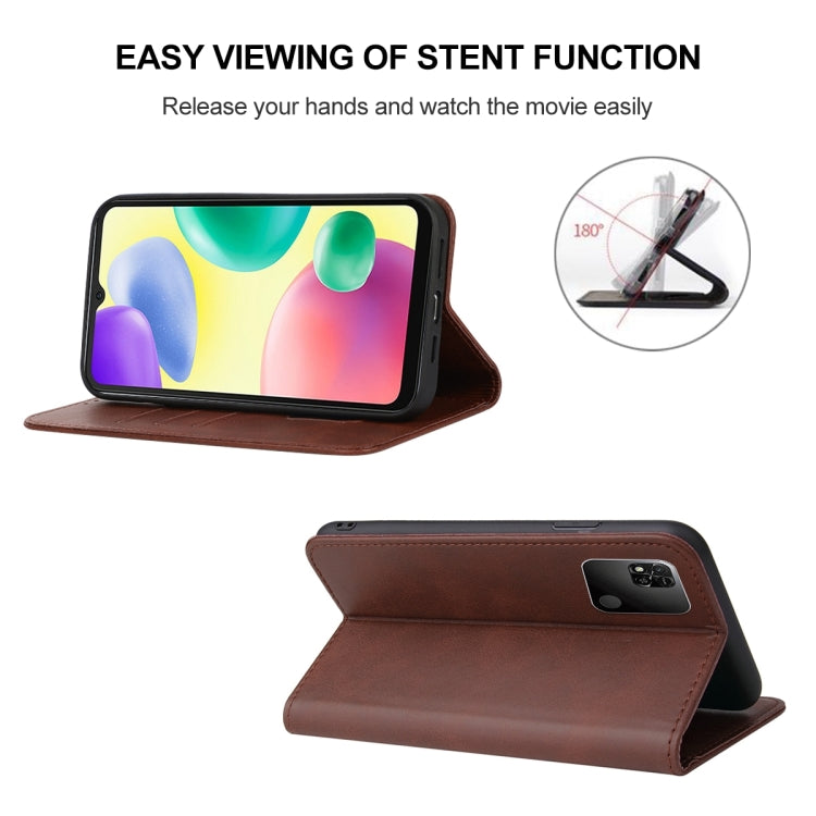 For Xiaomi Redmi 10A Magnetic Closure Leather Phone Case