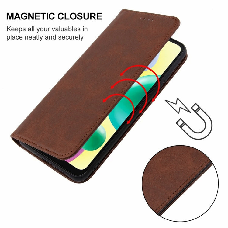 For Xiaomi Redmi 10A Magnetic Closure Leather Phone Case