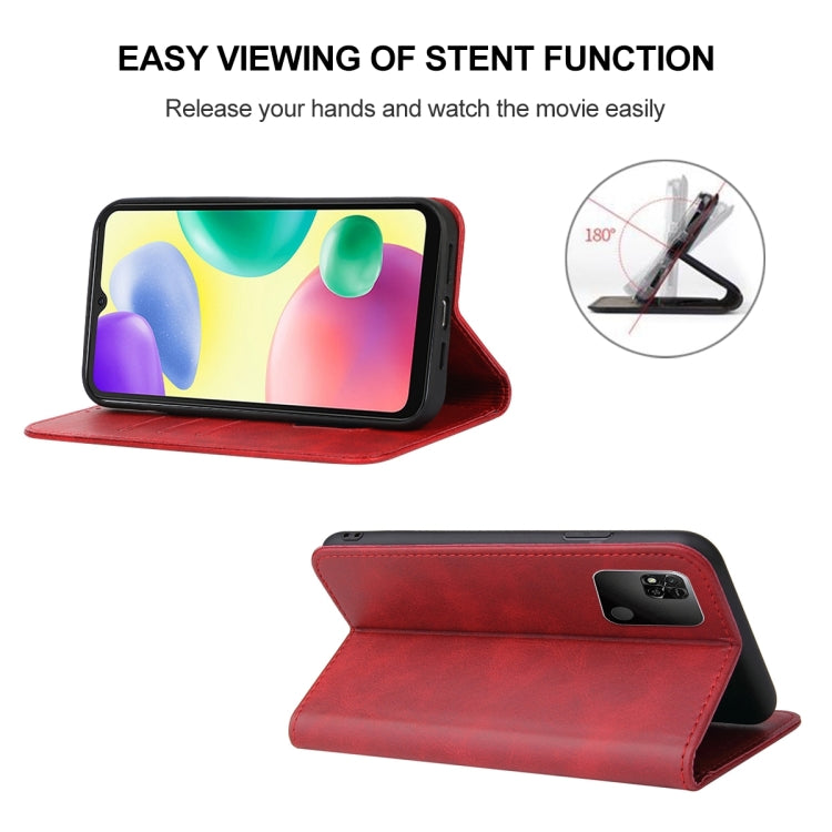 For Xiaomi Redmi 10A Magnetic Closure Leather Phone Case