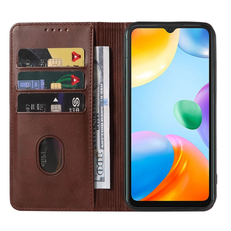 For Xiaomi Redmi 10C Magnetic Closure Leather Phone Case